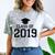 Class Of 2019 Shirt Graduation Gift Comfort Color Blast T-Shirt Smoke