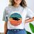 Class Of 2021 Done Senior Graduation Retro Sunset Comfort Color Blast T-Shirt Smoke
