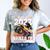 Class Of 2022 Monster Truck Graduation Cap Retro Sunset Boy Comfort Color Blast T-Shirt Smoke
