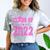 Class Of 2022 Pink Girls Shirt Graduation Comfort Color Blast T-Shirt Smoke