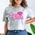 Class Of 2024 Pink For Girls And Women Graduation Comfort Color Blast T-Shirt Smoke