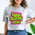Class Of 2025 Senior Fresh 90s TV Style Retro Graduation Comfort Color Blast T-Shirt Smoke