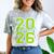 Class Of 2026 Graduation Varsity Lime Green Letters Comfort Color Blast T-Shirt Smoke