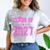 Class Of 2027 Pink Girls Shirt Graduation Comfort Color Blast T-Shirt Smoke