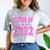 Class Of 2032 Pink Girls Shirt Graduation Comfort Color Blast T-Shirt Smoke