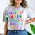 Class Of 2034 Grow With Me Graduation First Day Of School Comfort Color Blast T-Shirt Smoke
