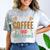 Coffee & Introvert Humor Tee Quote Cute Font Comfort Color Blast T-Shirt Smoke