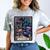 Color Graphic The Introvert Tarot Card Raglan Baseball Tee Comfort Color Blast T-Shirt Smoke