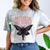 Cryptid Cryptozoology Mothman Introvert -Adults Butterfly Small Crew Neck Classic Fit Short Sleeve Polyester 100 Printed Blended Fabric Comfort Color Blast T-Shirt Smoke