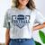 Football Senior Night Football Senior 2025 Graduation 44 Comfort Color Blast T-Shirt Smoke