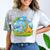 Frutiger Aero Y2K Fashion Trends Statement Piece Tech Orange Premium Comfort Color Blast T-Shirt Smoke