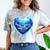 Frutiger Aero Y2K Heart Comfort Color Blast T-Shirt Smoke