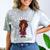 Future HBCU Grad Girl Wearing Graduation Gown Comfort Color Blast T-Shirt Smoke