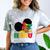 Future HBCU Grad History Girl Graduation HBCU Kids Comfort Color Blast T-Shirt Smoke