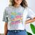 This Girl Just Wants To Be Left Alone Retro Nostalgia Comfort Color Blast T-Shirt Smoke