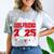Girlfriend Of a 2025 Graduate Prom Graduation 25 VolleyBall Comfort Color Blast T-Shirt Smoke