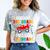 Goodbye 3rd Grade Hello 4th Grade Graduation 2024 Comfort Color Blast T-Shirt Smoke
