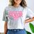 Graduate 2025 Class Of 2025 Senior Coquette Bow Graduation Comfort Color Blast T-Shirt Smoke