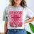Graduate 2025 For Senior 2025 Graduation Coquette Pink Bow Comfort Color Blast T-Shirt Smoke
