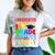 I Graduated From 1st Grade Graduation Matching Student Comfort Color Blast T-Shirt Smoke