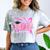 Graduation 2027 Senior 2027 Class Of 2027 Coquette Pink Girl Comfort Color Blast T-Shirt Smoke