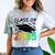 Graduation Class Of 2035 Hand Prints Space Pre-K -12th Grade Comfort Color Blast T-Shirt Smoke