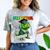 Graduation Preschool Dinosaur T Rex Crushed It Boys Grad Comfort Color Blast T-Shirt Smoke