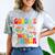 Groovy Goodbye 7th Grade Graduation Hello Summer Kids Comfort Color Blast T-Shirt Smoke