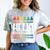 Hello Kindergarten First Day Back To School Graduation Comfort Color Blast T-Shirt Smoke