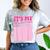 It's My Graduation Sign My Shirt Groovy Girls Graduation Comfort Color Blast T-Shirt Smoke
