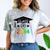 K -12th Grade Hand Prints Space Graduation Class Of 2034 Comfort Color Blast T-Shirt Smoke
