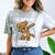 Kids Class Of 2031 Shirt Graduation Dabbing Dog Shirt Comfort Color Blast T-Shirt Smoke