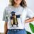 Kids HBCU Boys Grad Dabbing Graduation Comfort Color Blast T-Shirt Smoke