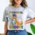 Kids Preschool Graduate Dinosaur Trex Preschool Graduation Comfort Color Blast T-Shirt Smoke