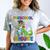 Kids Preschool Graduate T-Rex Dinosaur Preschool Graduation Comfort Color Blast T-Shirt Smoke