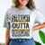 Kids Straight Outta Kindergarten Graduation Comfort Color Blast T-Shirt Smoke