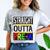 Kids Straight Outta Pre-K Graduation Comfort Color Blast T-Shirt Smoke