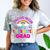 Kindergarten Graduation Shirt Mom For Girl Graduate Tee Comfort Color Blast T-Shirt Smoke