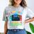 Kindergarten Level Complete Graduation Class 2025 Gamer Boys Comfort Color Blast T-Shirt Smoke
