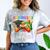 Kindergarten Level Complete Last Day Of School Graduation Comfort Color Blast T-Shirt Smoke