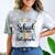 Last Day Autographs 1st Grade Graduation Boys Girls Groovy Comfort Color Blast T-Shirt Smoke