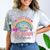 Last Day Of School Autograph 5th Grade Graduation Boys Girls Comfort Color Blast T-Shirt Smoke