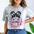 Lil Miss 1st Grade Grad Graduation Last Day Of 1st Grade Comfort Color Blast T-Shirt Smoke