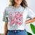 Lil Miss Third 3rd Grade Grad Graduation Last Day Girls Kid Comfort Color Blast T-Shirt Smoke