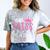 Little Miss Pre-K Grad Preschool Prek Graduation 2025 Comfort Color Blast T-Shirt Smoke