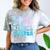 Next Stop Kindergarten Groovy Graduation Last Day Of School Comfort Color Blast T-Shirt Smoke