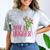 Not a Hugger Sarcastic Introvert Cactus Theme Women Comfort Color Blast T-Shirt Smoke