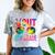 Peace Out 5th Grade Tie Dye Graduation Last Day Of School Comfort Color Blast T-Shirt Smoke
