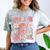 Peace Out Middle School Graduation Groovy Last Day Of School Comfort Color Blast T-Shirt Smoke