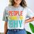 People Think I'm Shy I Introvert Comfort Color Blast T-Shirt Smoke